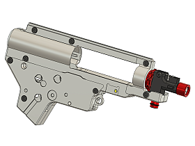CNC Split Gearbox V2 with int. Hop Up Chamber ULTRA (8mm) - QSC