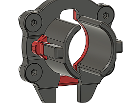 CNC Steel Buffer tube mount QSC